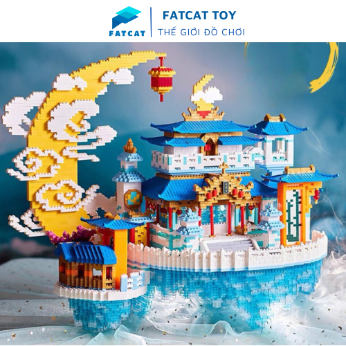 Bộ đồ chơi mô hình lắp ráp Cung Quảng Hàn mini block giúp bé kiên nhẫn và phát triển tư duy cho bé