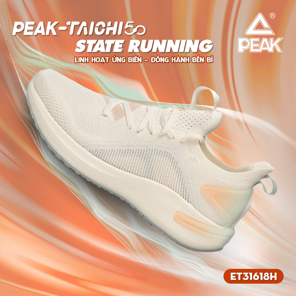 Giày chạy bộ nữ PEAK Running Taichi 5.0 State ET31618H