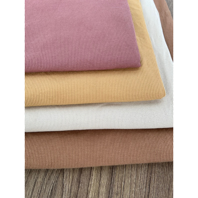 Vải thun tăm tông màu Hàn