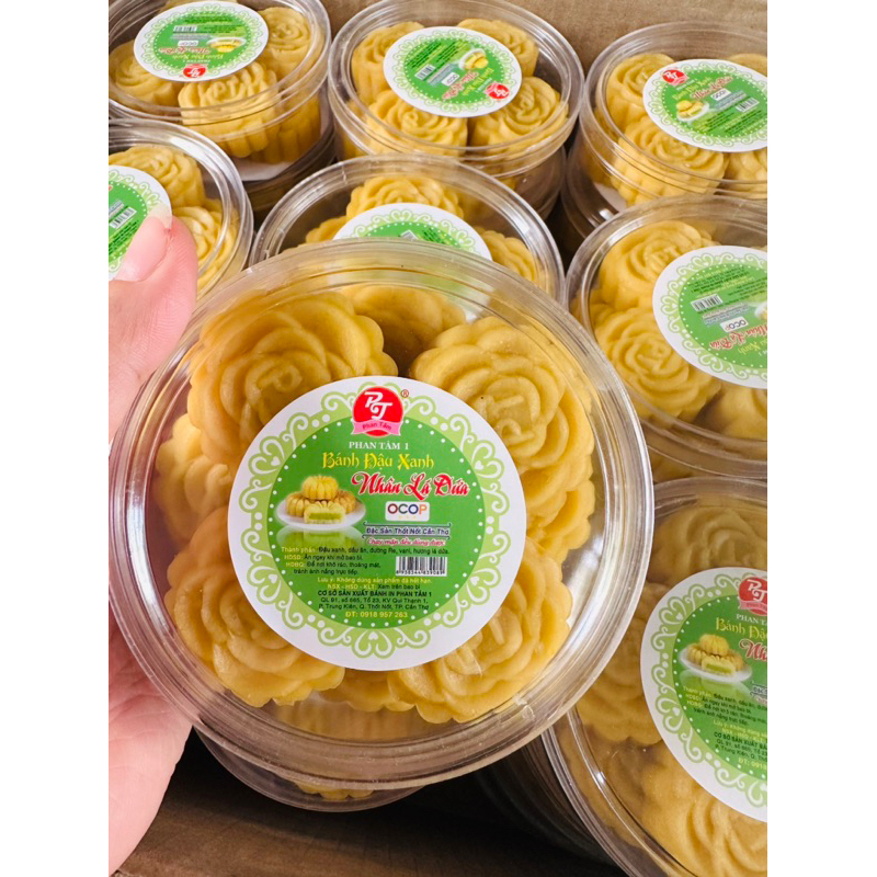 Bánh đậu xanh thơm dẻo nhân khoai môn lá dứa👍👍