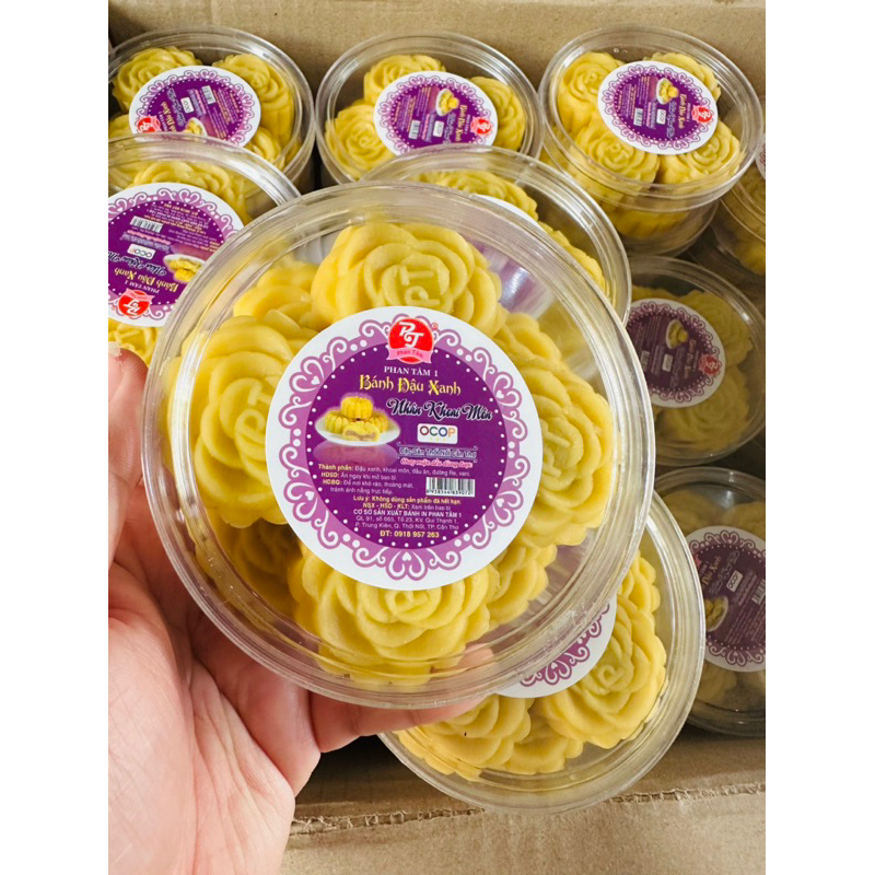 Bánh đậu xanh thơm dẻo nhân khoai môn lá dứa👍👍