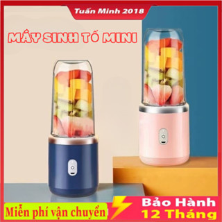 Máy Xay Sinh Tố Cầm Tay Đa Năng Chất Lượng Cao Sạc USB Tiện Lợi Kèm Nắp