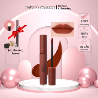 Son kem lì 3CE Velvet Lip Tint Taupe -đỏ nâu