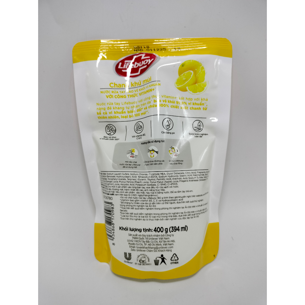 Nước Rửa Tay LIFEBUOY Dạng Túi