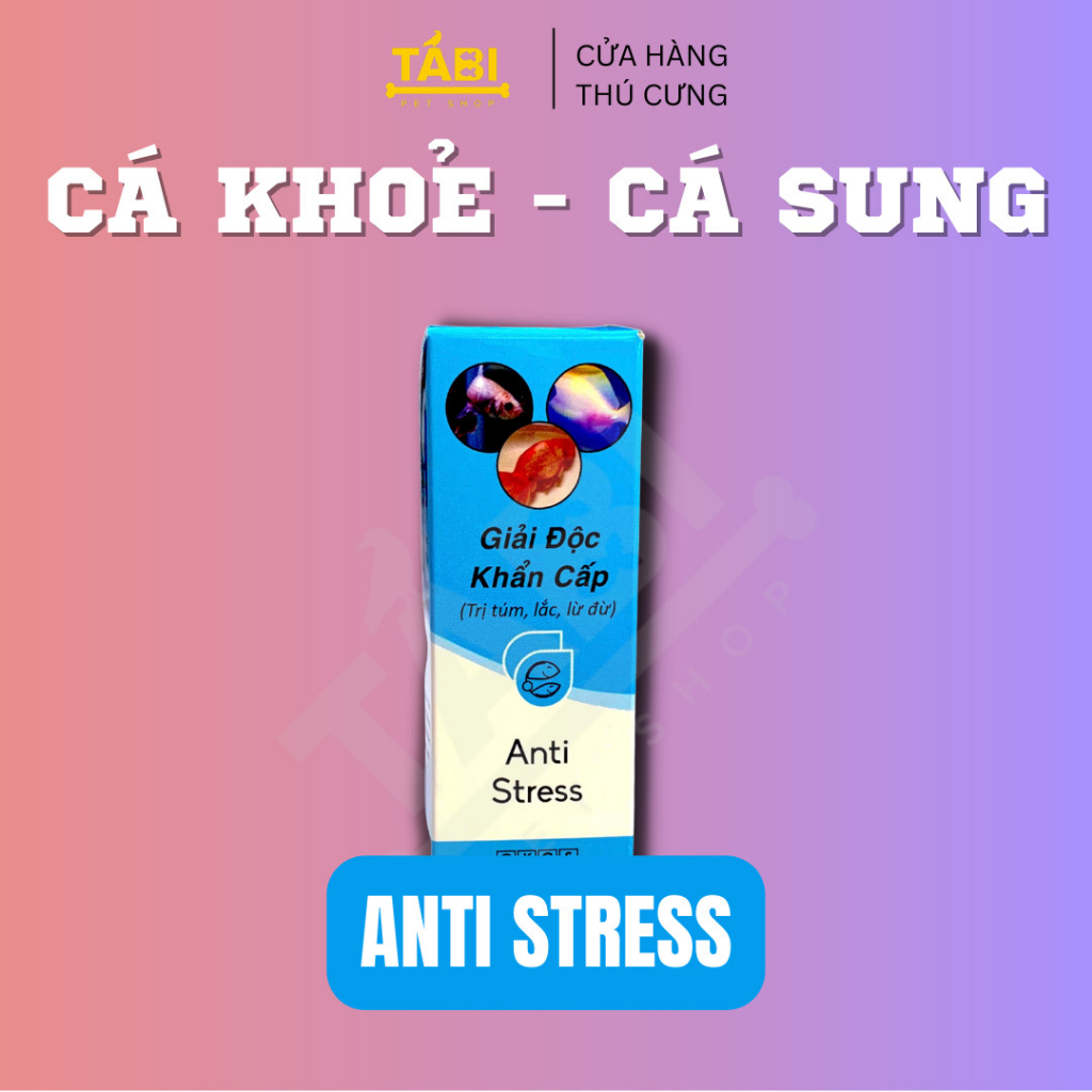Anti Stress & ParaKill - Chuyên Dưỡng Cá Cho Bể Cá, Hồ Cá Cảnh 20ML