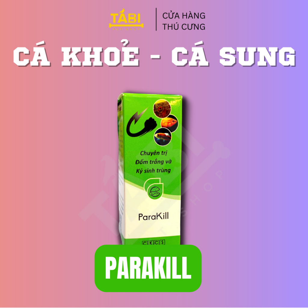 Anti Stress & ParaKill - Chuyên Dưỡng Cá Cho Bể Cá, Hồ Cá Cảnh 20ML