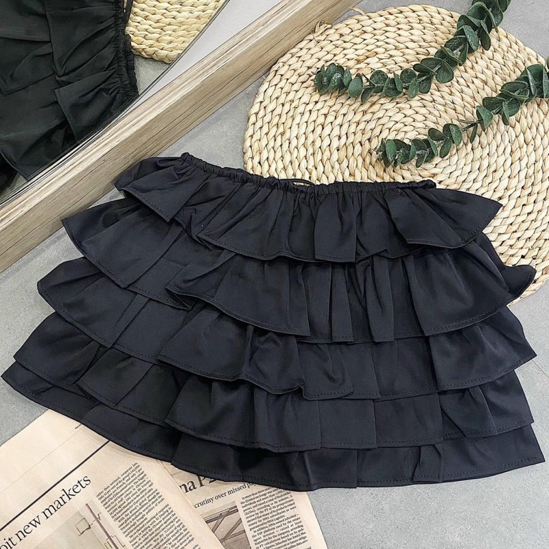Áo ống croptop nữ xếp tầng dễ thương