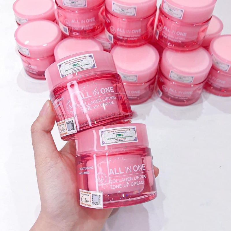 Kem lót nâng tone All In One Dabo Collagen Lifting Tone Up căng mịn da Hàn Quốc 50ml