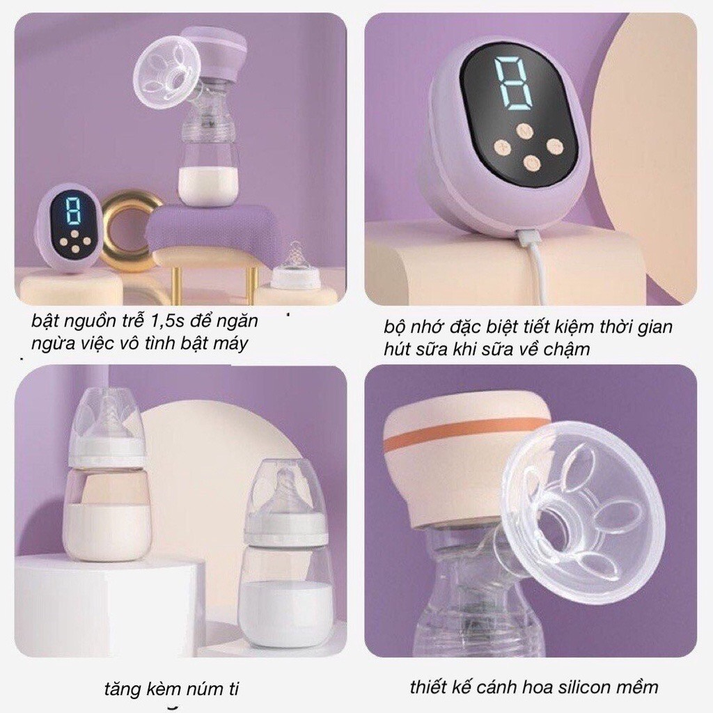 Máy Hút Sữa Điện Đơn Không Dây RH - 289 Máy Hút Sữa Rảnh Tay 3 Chế Độ Mỗi Chế Độ 9 Cấp Hút Nhẹ Nhàng Êm Ái Không Đau