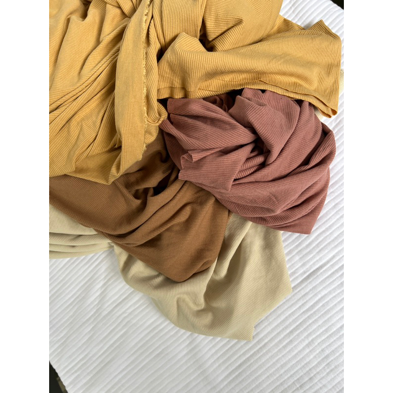 Vải thun tăm tông màu Hàn