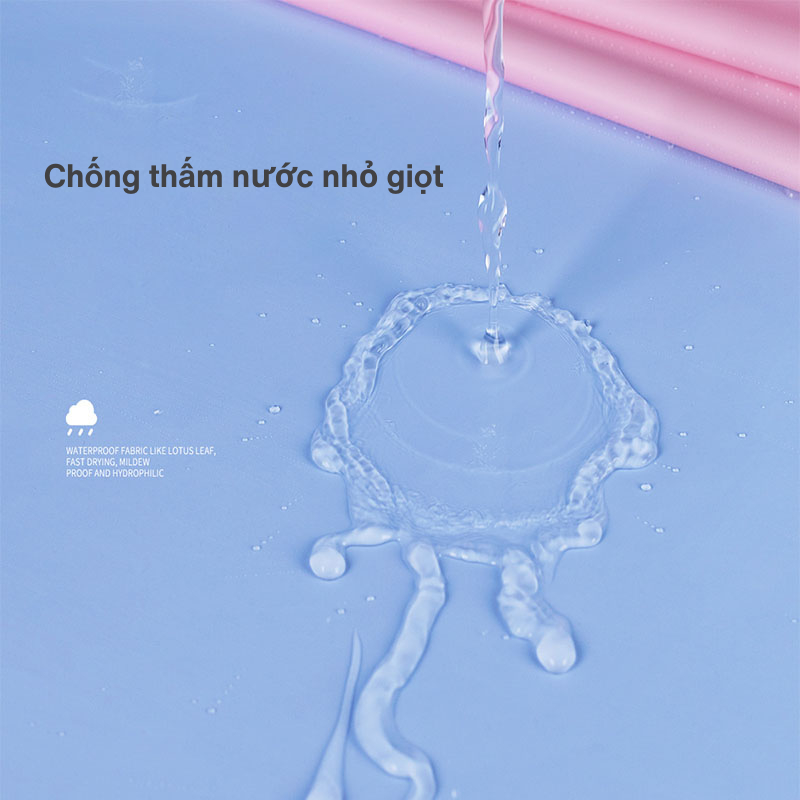 Áo mưa nửa trước trong suốt cho Mẹ và Bé, che phủ toàn thân, kèm kính chắn mưa AMP02