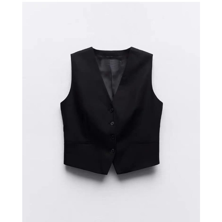 Áo gile zara xuất xịn/ chân váy zara xuất xịn đen basic tôn dáng