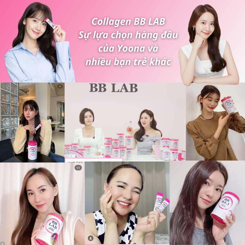 Combo BB LAB Collagen, Glutathione C Trẻ Hóa Làn Da, Chống Lão Hóa, Mờ Nám, Tàn Nhang  30 Gói- 30 Gói/Hộp