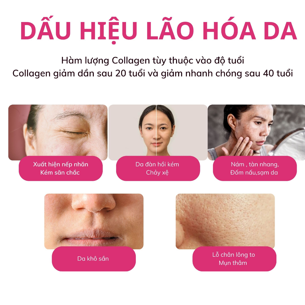 Combo BB LAB Collagen, Glutathione C Trẻ Hóa Làn Da, Chống Lão Hóa, Mờ Nám, Tàn Nhang  30 Gói- 30 Gói/Hộp