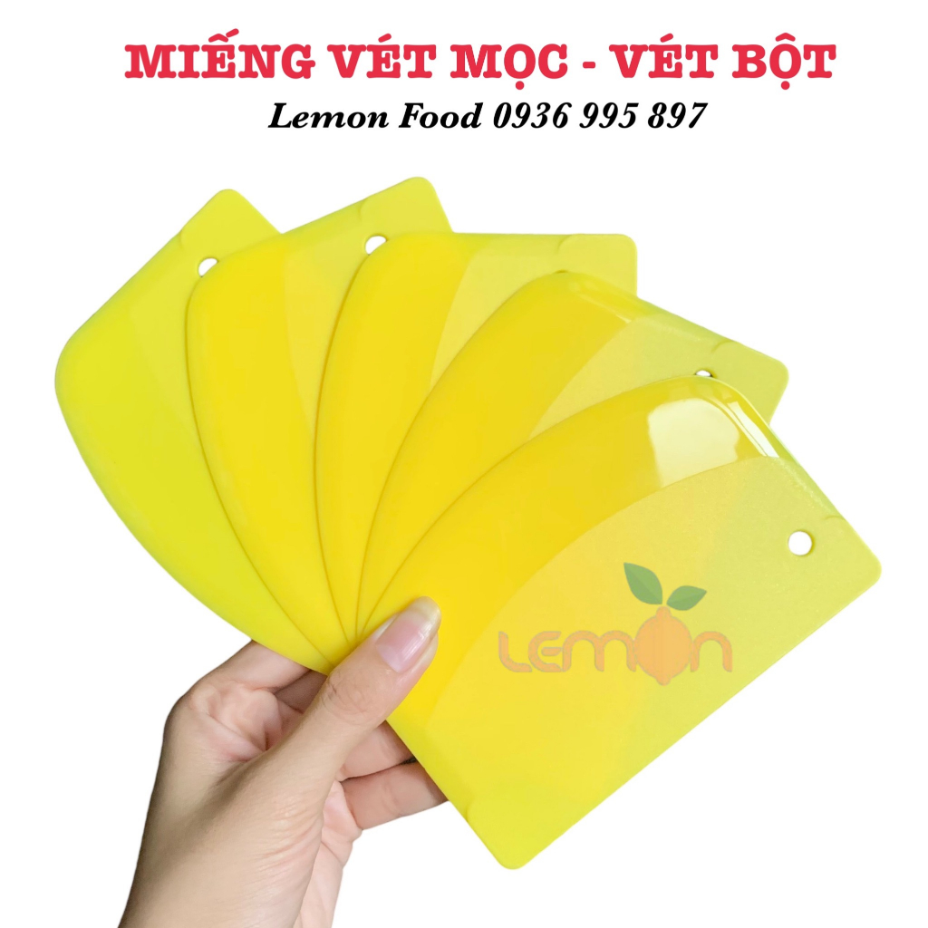Miếng vét mọc, vét thịt xay bằng nhựa dày dặn màu vàng