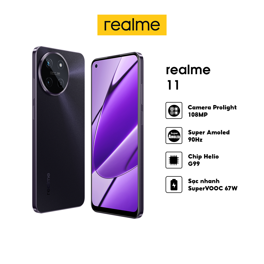 Điện Thoại realme 11 4G  - Hàng Chính Hãng Miễn Phí Vận Chuyển