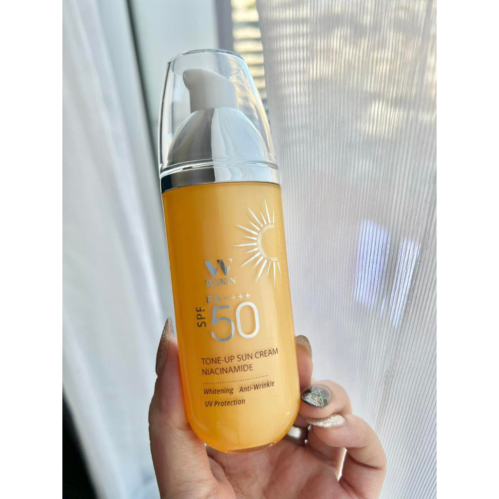 Kem chống nắng dưỡng trắng da Wskin Tone-up Sun Cream Niacinamide Spf50+ Pa++++