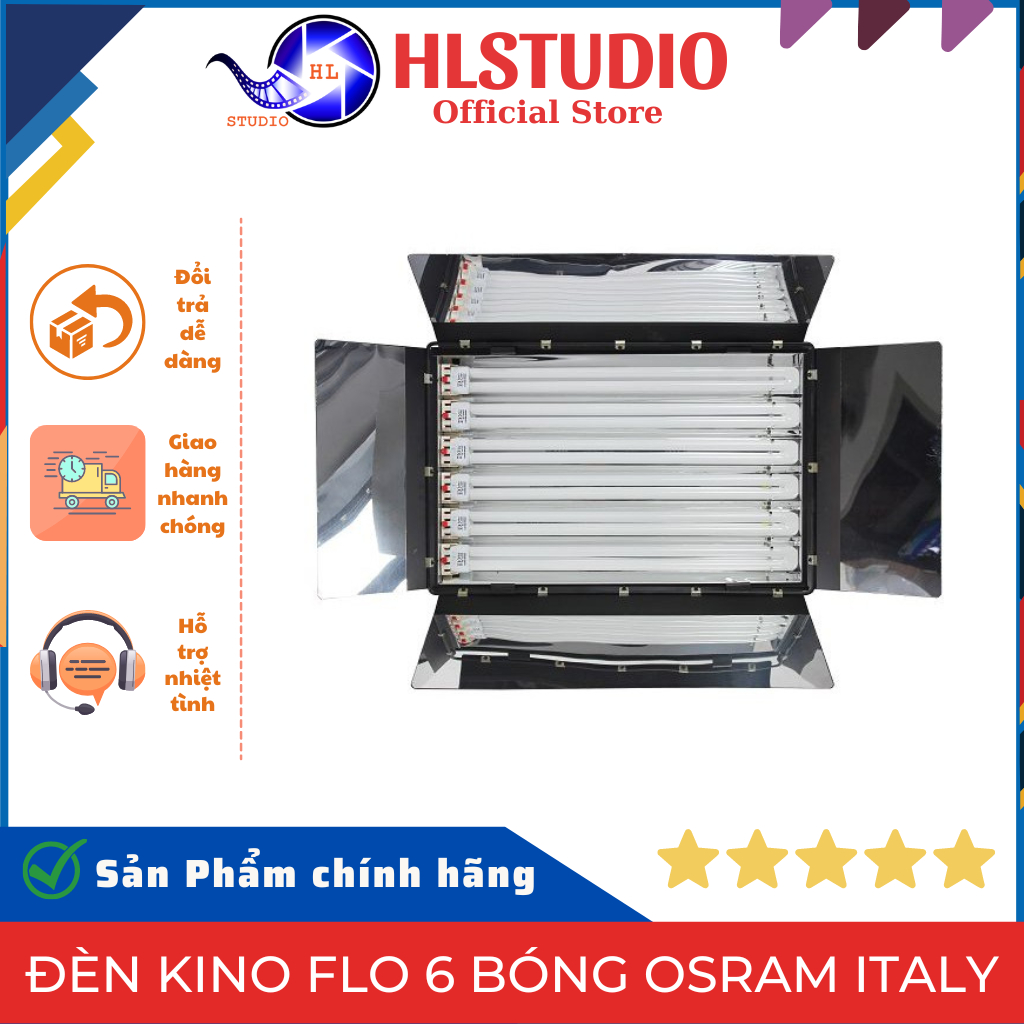 Đèn Kino Flo 6 Bóng Osram Italy - Đèn Chiếu Sáng Chất Lượng Cao HL Studio