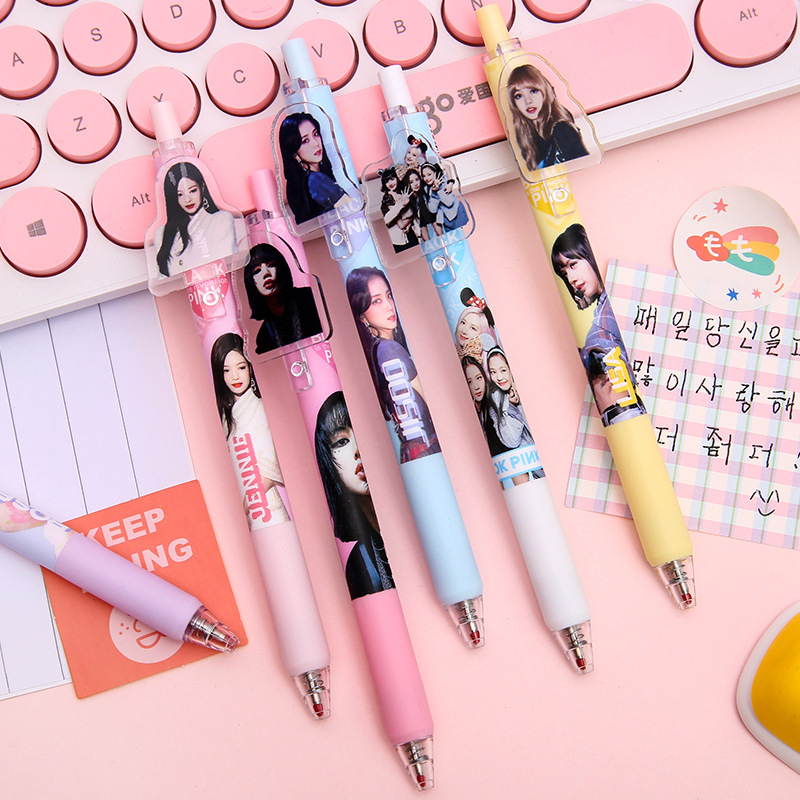 Bút Bi Blackpink Hàn Quốc Bút Bi Nước Học Sinh, Sinh Viên Mực Đen Aisobook - BUTBP