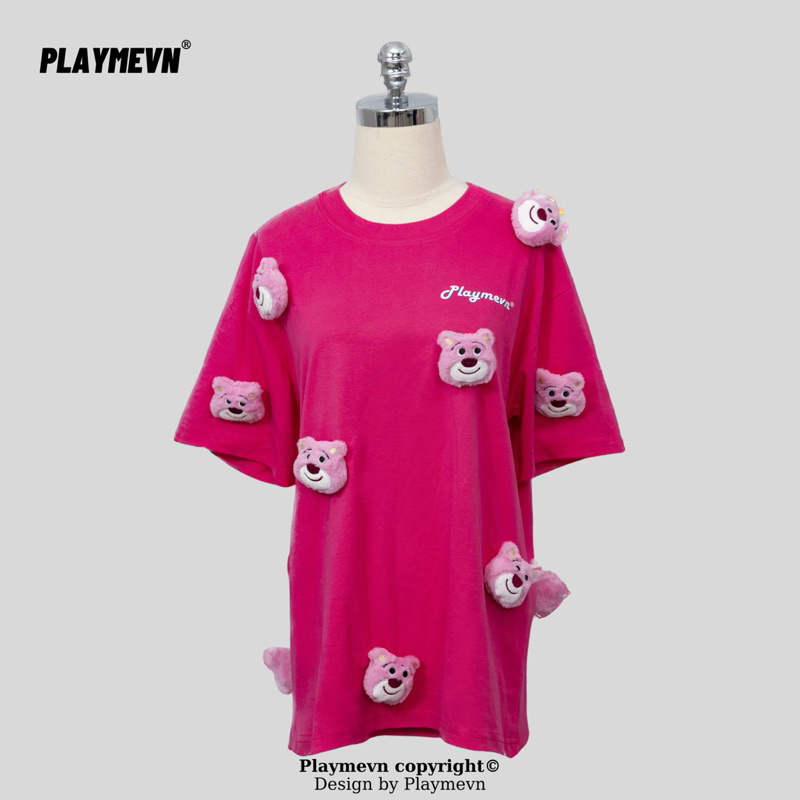 Áo Thun Playmevn Gấu Dâu Lotso