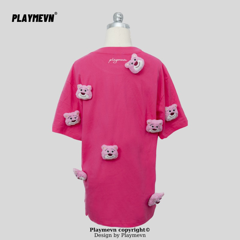 Áo Thun Playmevn Gấu Dâu Lotso