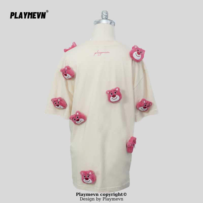Áo Thun Playmevn Gấu Dâu Lotso
