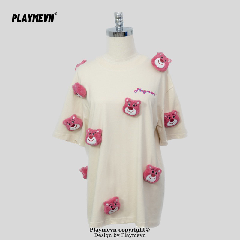 Áo Thun Playmevn Gấu Dâu Lotso