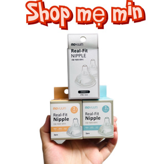 Núm ti Moyuum, Núm bình sữa Moyuum Hàn Quốc/ núm moyuum size 2/3/4- lắp được bình grosmimi,bebepick