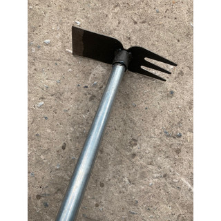 Dụng cụ làm vườn mini cuốc và cào 2 đầu
