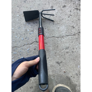 Dụng cụ làm vườn mini cuốc và cào 2 đầu
