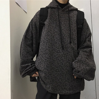 Áo hoodie nam bigsize unisex ulzzang hàn quốc, Áo hoodie nữ form rộng oversize mặc nhà đi học màu da báo unisex mặc đôi
