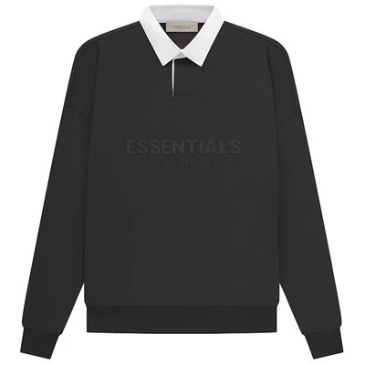Áo  FEAR OF GOD ESSENTIALS Cổ Polo Dài Tay Nam Nữ, Áo ESSENTIALS Giống Rosé Blackpink Mặc