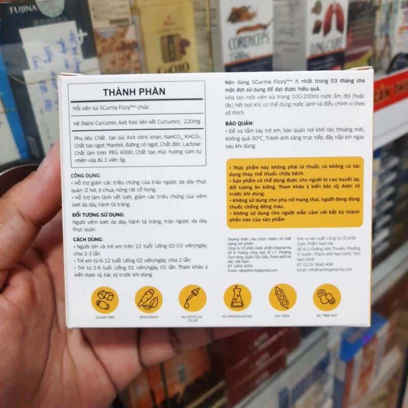 ✅ Viên sủi nghệ nano SCURMA FIZZY