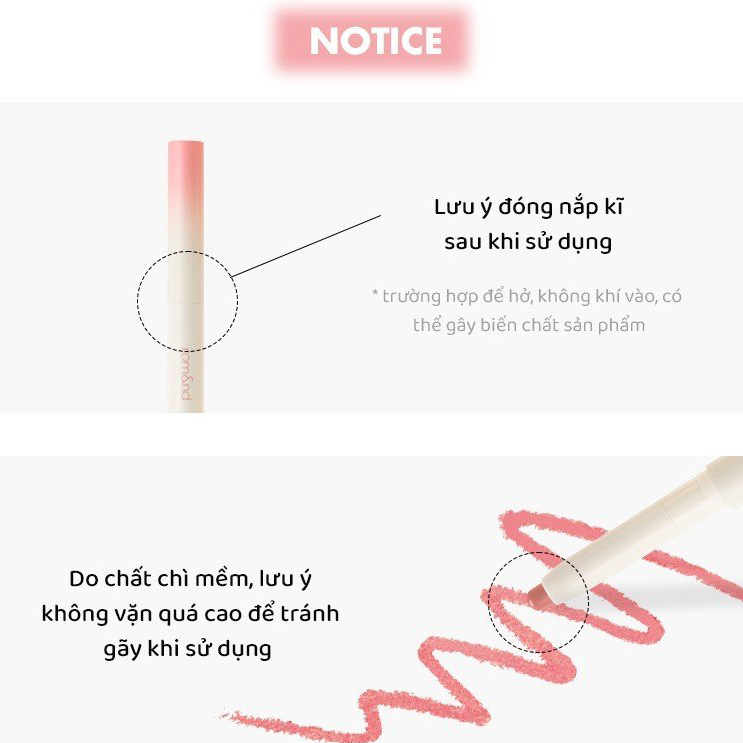 Chì Kẻ Viền Môi Nhung Lì, Lâu Trôi, Thiết Kế 2 Đầu Hàn Quốc Romand Lip Mate Pencil - 0.5g