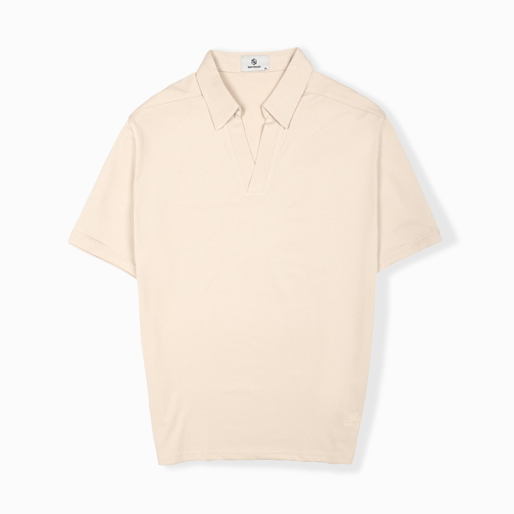 BIGSIZE NAM 80-140KG ÁO POLO CỔ V BASIC 2BIG NAVY STAR