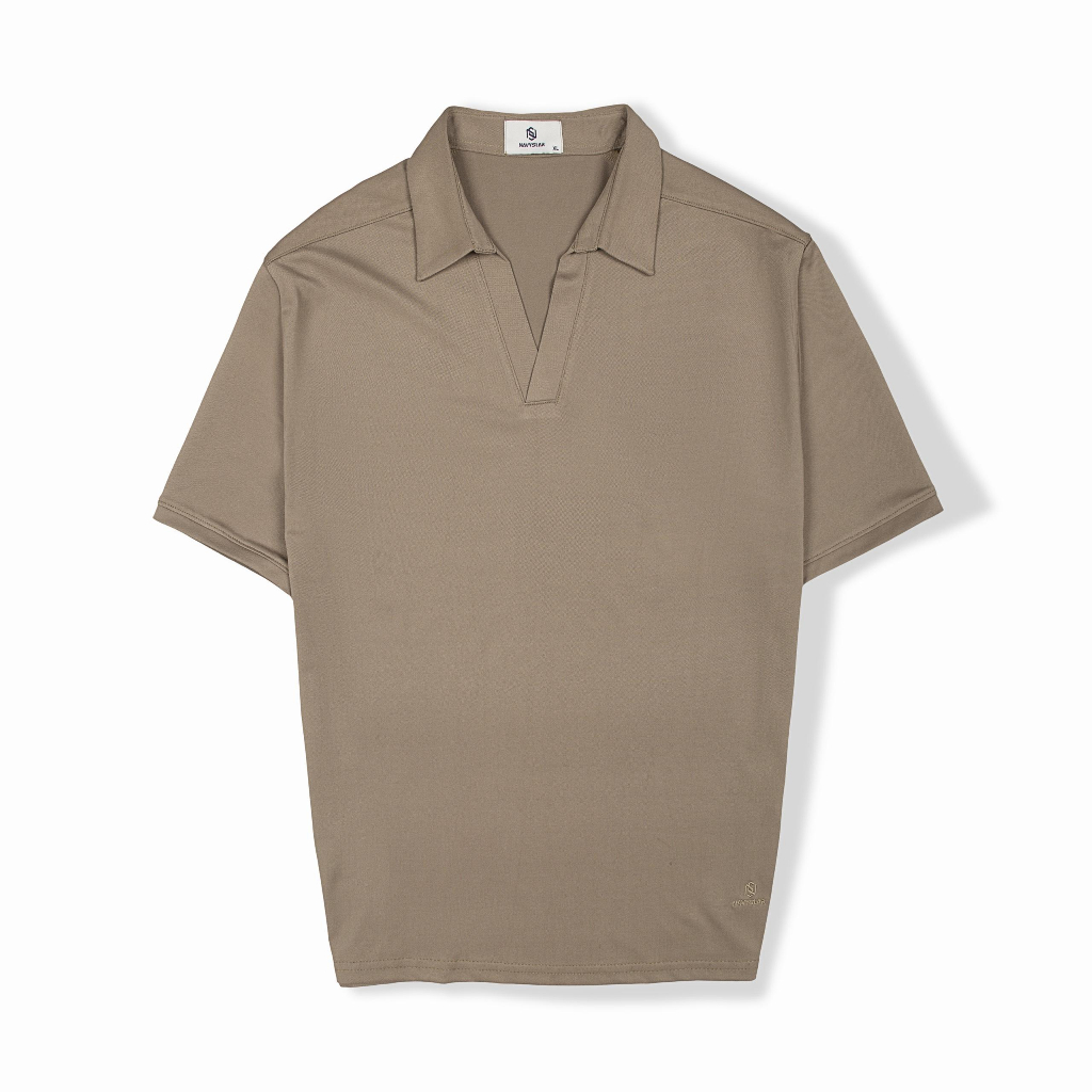 BIGSIZE NAM 80-140KG ÁO POLO CỔ V BASIC 2BIG NAVY STAR