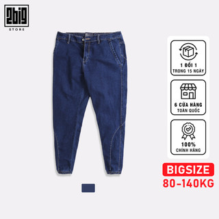 Bigsize nam 80-140kg quần jogger jean xanh đậm jt005 2big navy star