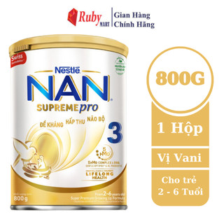[Date T2/26] Sữa Bột Nestlé NAN SupremePro 3 với 5HMO giúp tăng đề kháng, đạm Gentle Optipro giúp dễ hấp thu