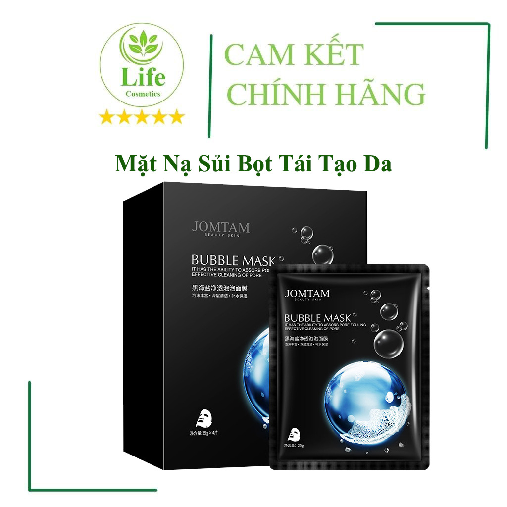 Mặt Nạ Sủi Bọt Thải Độc Bubble Mask - Mặt Nạ Giấy Cấp Ẩm Dưỡng Trắng Tái Tạo Làn Da Chống Lão Hóa Mờ Nếp Nhăn Life Cosme