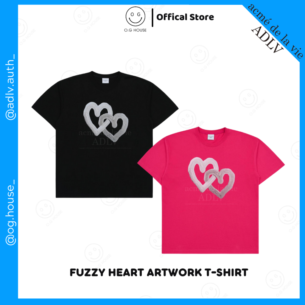 Áo thun ADLV Trái Tim Fuzzy Heart Artwork - Chính Hãng