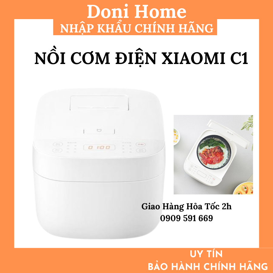 NỒI CƠM ĐIỆN Thông Minh Xiaomi Mijia C1 3L | 4L CHÍNH HÃNG - Tặng Sticker Tiếng Việt