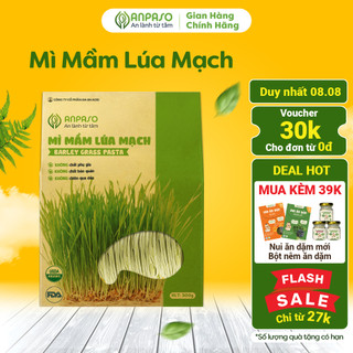 Mì Hữu Cơ Giảm Cân Organic Rau Củ Mầm Lúa Mạch Anpaso, Eat Clean, Ăn Chay, Không Chiên Dầu Mỡ300g
