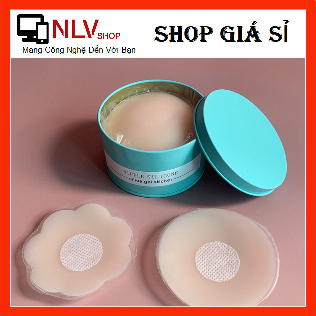 Hộp Miếng Dán Ngực Silicon 5 Đôi Tiện Lợi, Chất Liệu Cao Cấp Mềm Mại Giống Da Thật Không Lộ, Miếng Dán Nhũ Hoa An Toàn