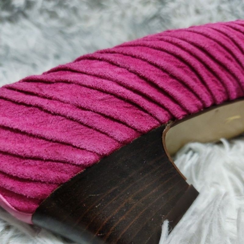 Giày si N01 cao 3cm chất liệu da lộn phối da trơn size 37