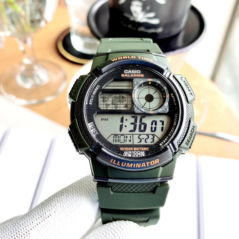 Đồng hồ Casio nam AE-1000W-3AVDF dây cao su chính hãng