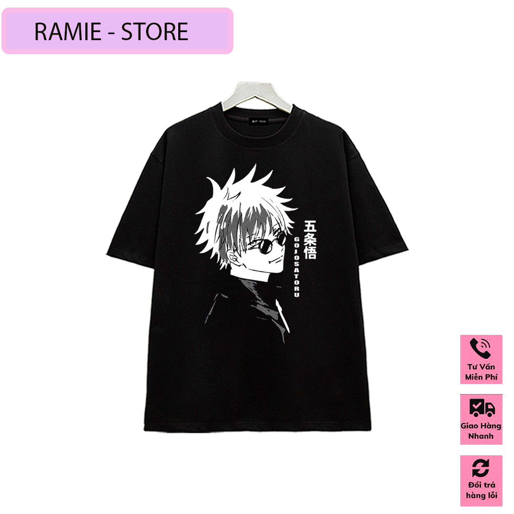 Áo Jujutsu Kaisen, Áo Anime in hình Gojo, Inumaki, Sukuna chất thun co giãn 4 chiều, thoáng mát