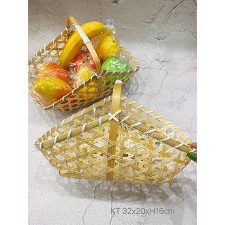 Giỏ tre đan thủ công ,giỏ tre đựng trái cây, quà tặng xinh xắn