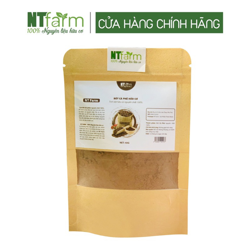 Bột Cà Phê NTFARM Nguyên Chất Hữu Cơ
