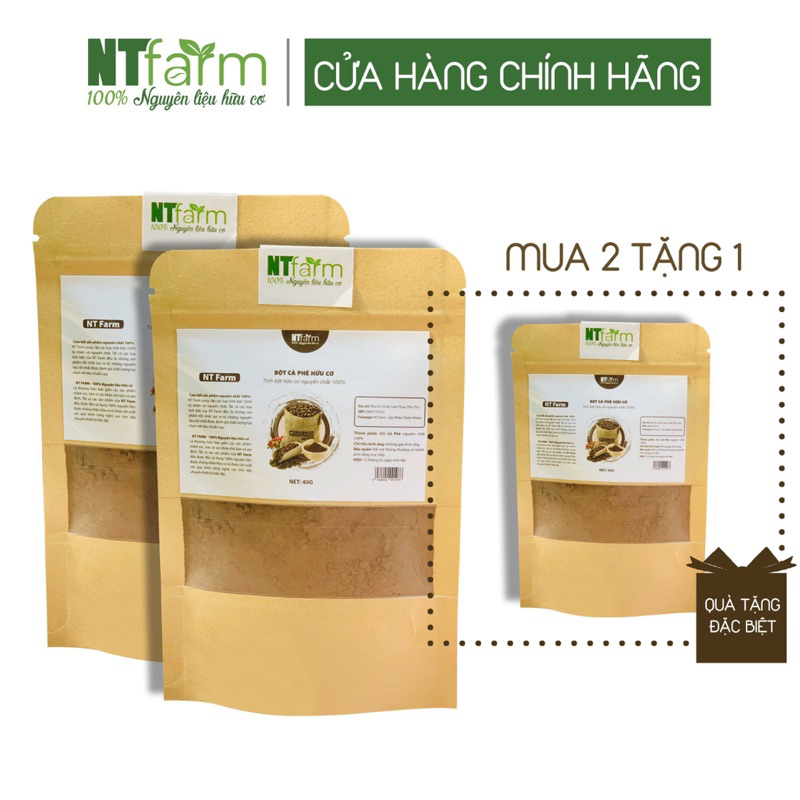Bột Cà Phê NTFARM Nguyên Chất Hữu Cơ