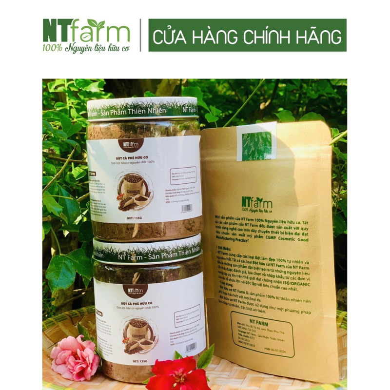 Bột Cà Phê NTFARM Nguyên Chất Hữu Cơ